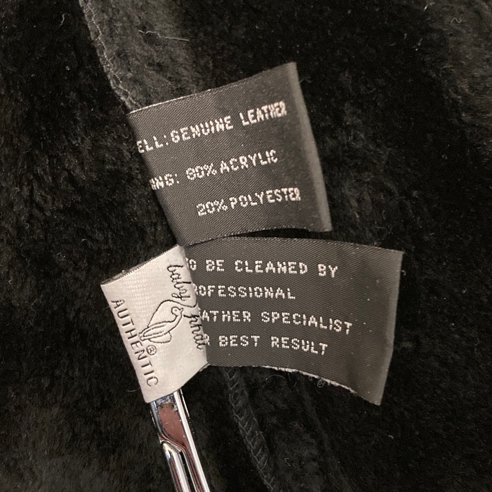 Baby Phat Black Leather Jacket with Faux Fur - Picture 9 of 15